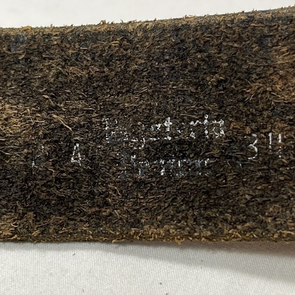 VTG Chunky Leather Studded Jacquard Belt, Wide Unisex Bohemian Tapestry Moto - Picture 12 of 12